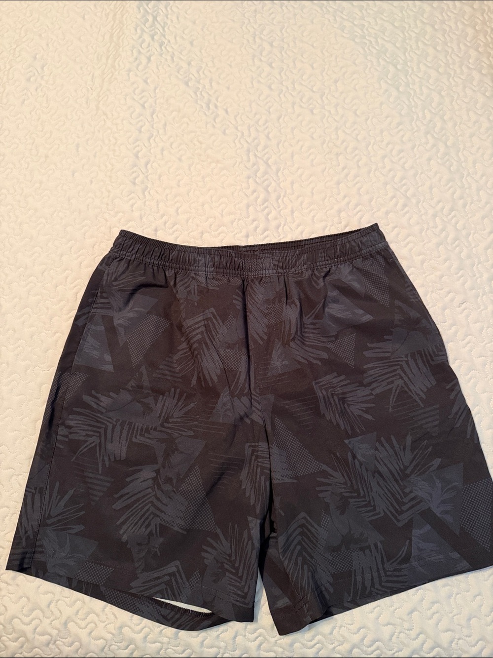 Men's Chubbies Black Patterned Athletic Shorts
